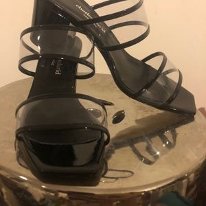 Charles David Transparent Block Heels